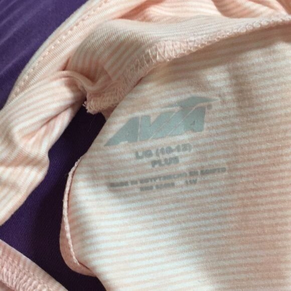 Avia Girls Long Sleeve Hi-Lo Active Tops, L 10-12 - Picture 6 of 16